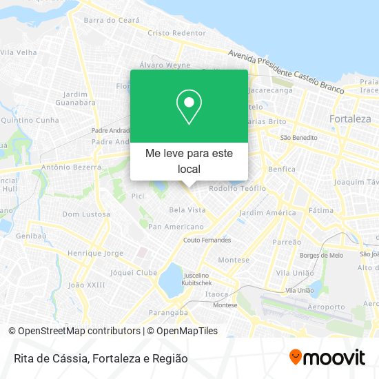 Rita de Cássia mapa