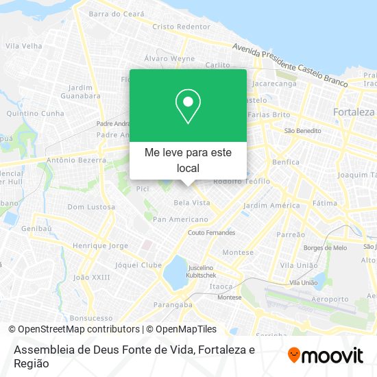 Assembleia de Deus Fonte de Vida mapa