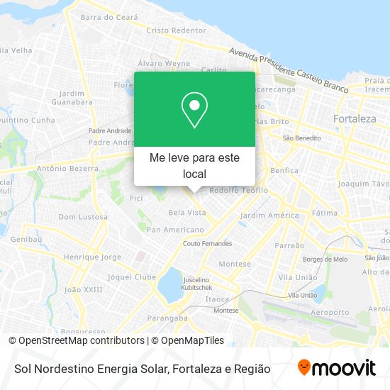 Sol Nordestino Energia Solar mapa