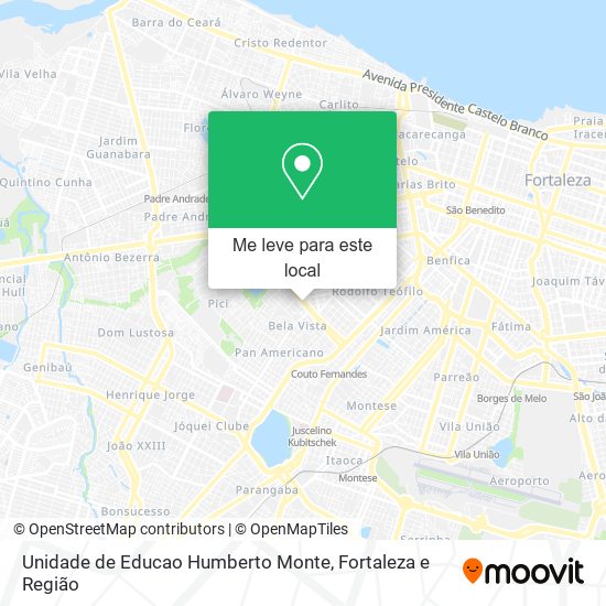 Unidade de Educao Humberto Monte mapa