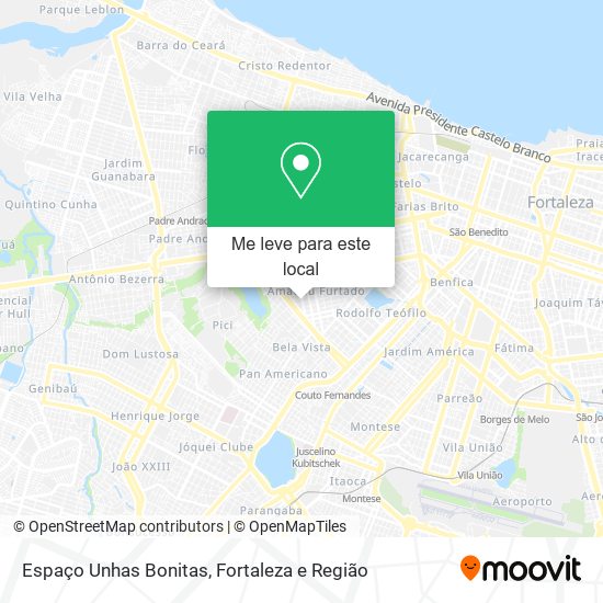 Espaço Unhas Bonitas mapa