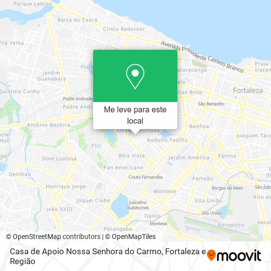 Casa de Apoio Nossa Senhora do Carmo mapa