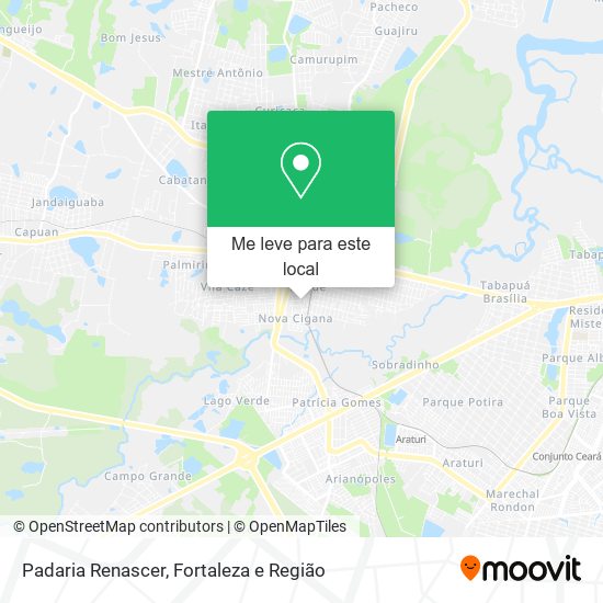 Padaria Renascer mapa
