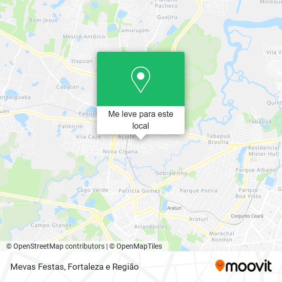 Mevas Festas mapa