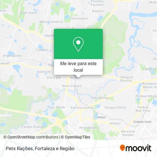 Pets Rações mapa