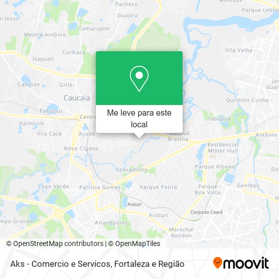 Aks - Comercio e Servicos mapa