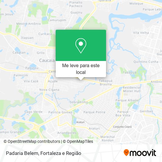 Padaria Belem mapa