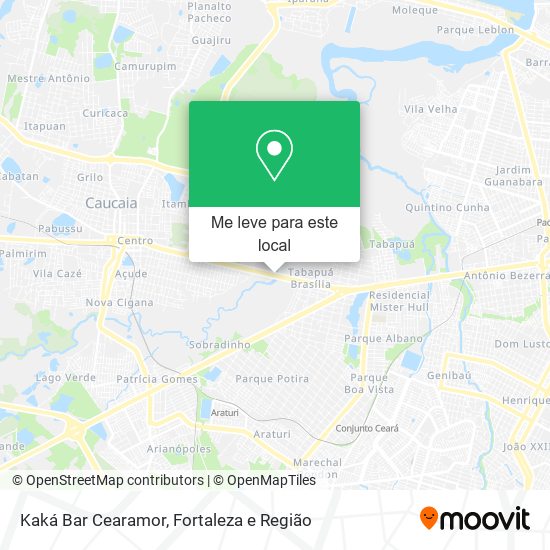 Kaká Bar Cearamor mapa