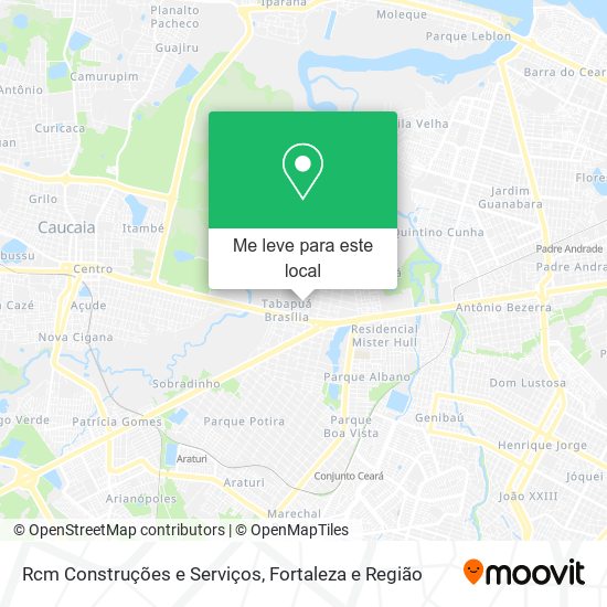 Rcm Construções e Serviços mapa