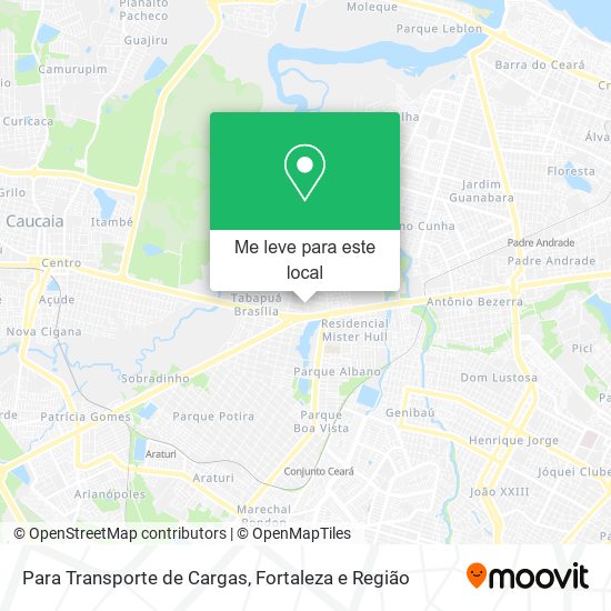 Para Transporte de Cargas mapa