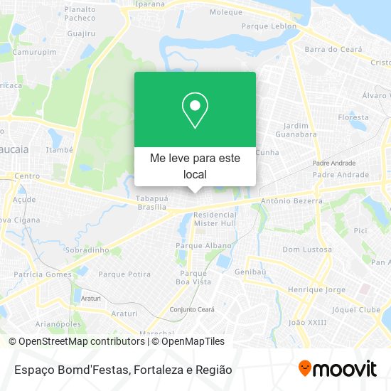 Espaço Bomd'Festas mapa