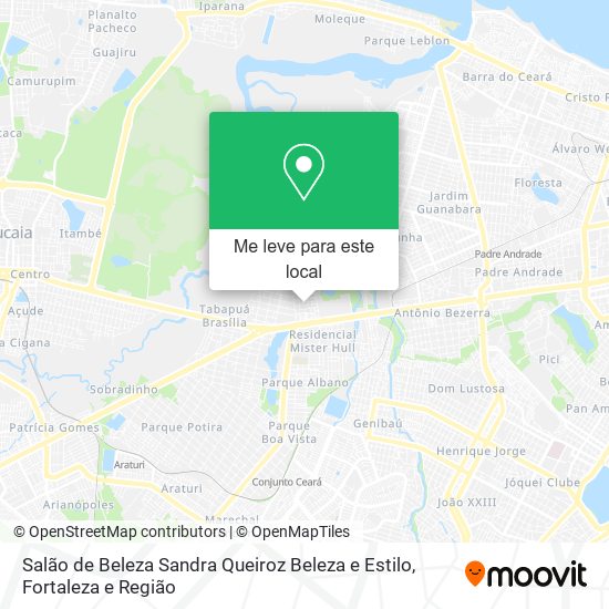 Salão de Beleza Sandra Queiroz Beleza e Estilo mapa