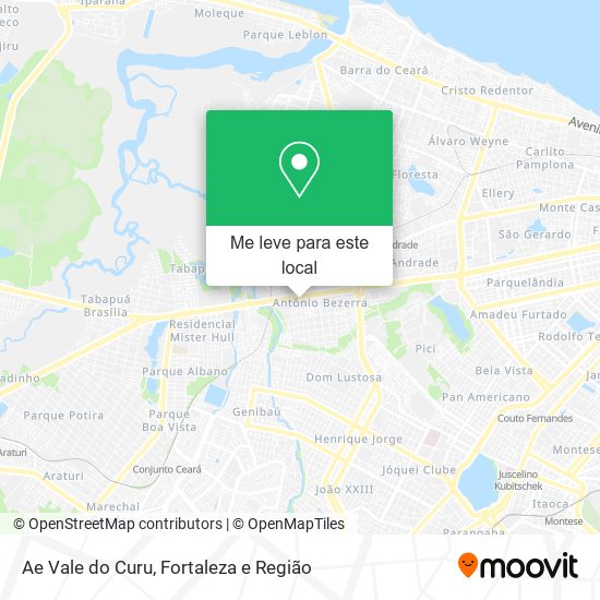 Ae Vale do Curu mapa