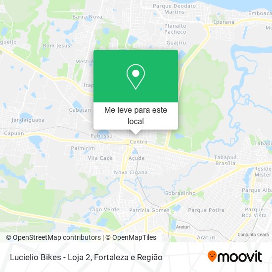 Lucielio Bikes - Loja 2 mapa