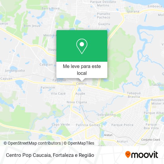 Centro Pop Caucaia mapa