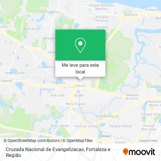 Cruzada Nacional de Evangelizacao mapa