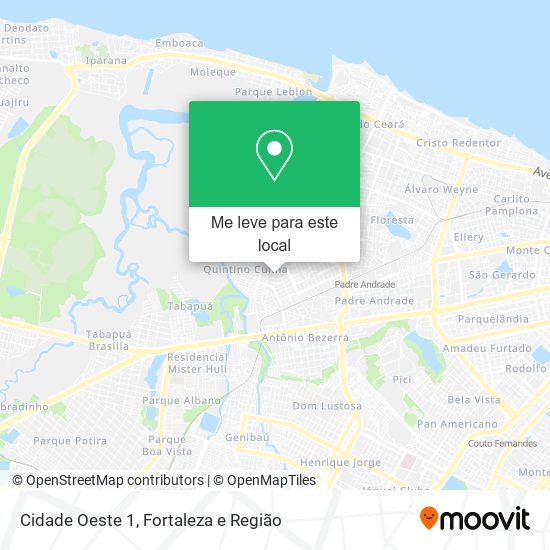 Cidade Oeste 1 mapa