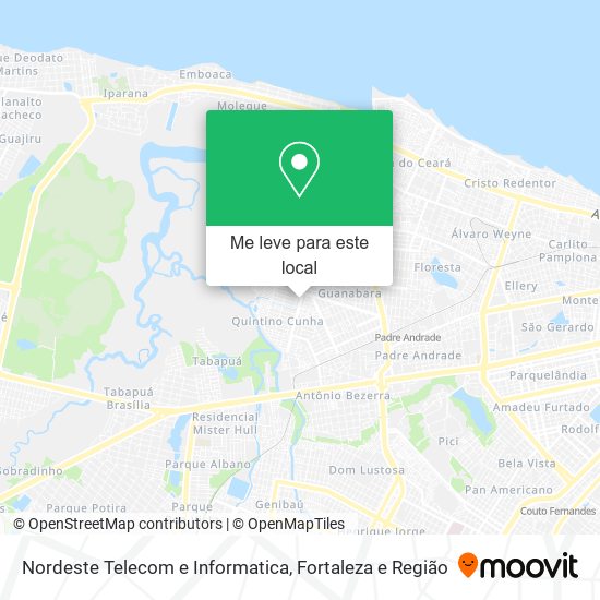 Nordeste Telecom e Informatica mapa