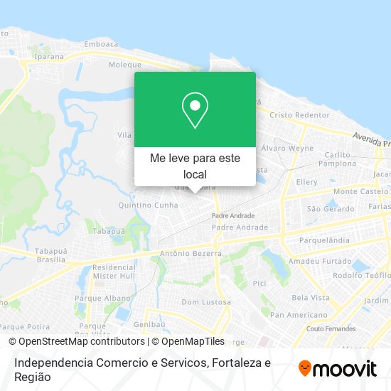 Independencia Comercio e Servicos mapa