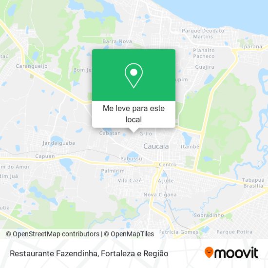 Restaurante Fazendinha mapa