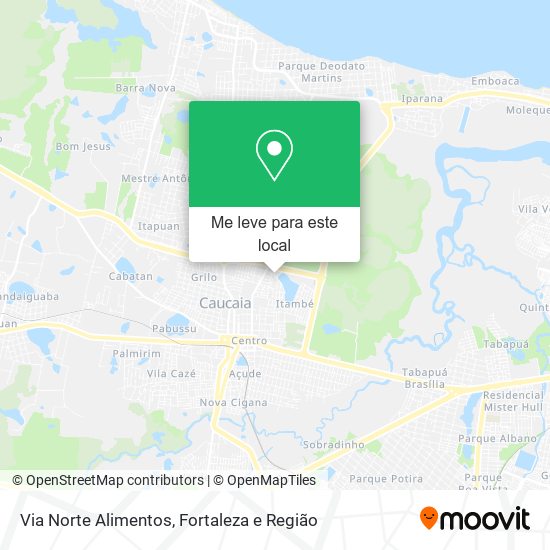 Via Norte Alimentos mapa