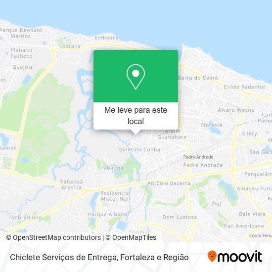 Chiclete Serviços de Entrega mapa