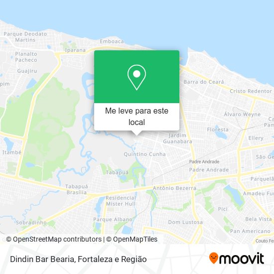 Dindin Bar Bearia mapa