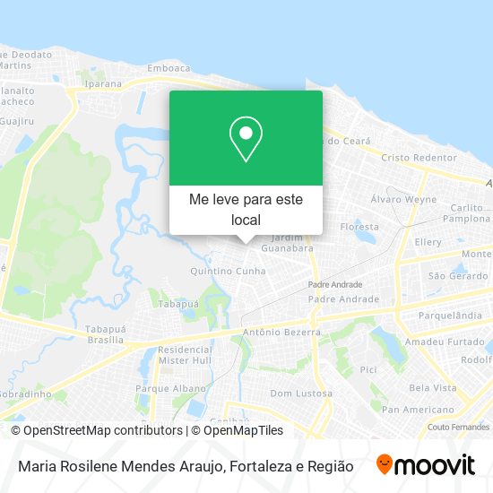 Maria Rosilene Mendes Araujo mapa