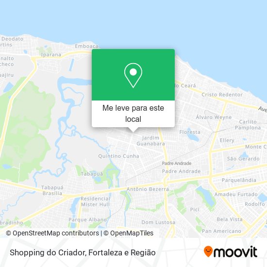 Shopping do Criador mapa