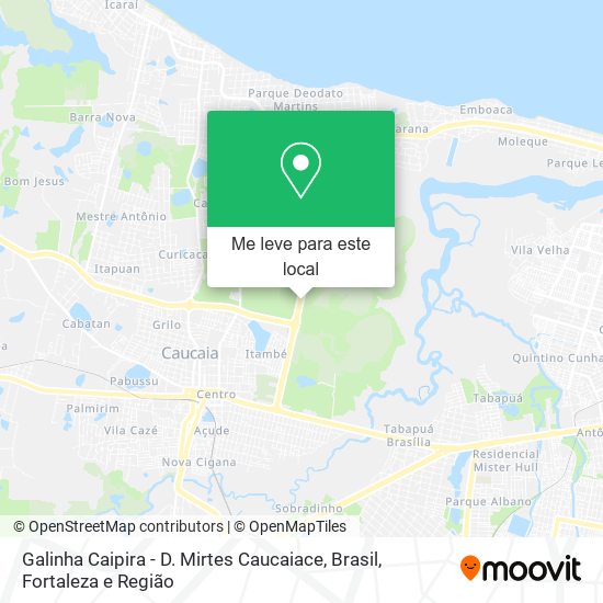 Galinha Caipira - D. Mirtes Caucaiace, Brasil mapa