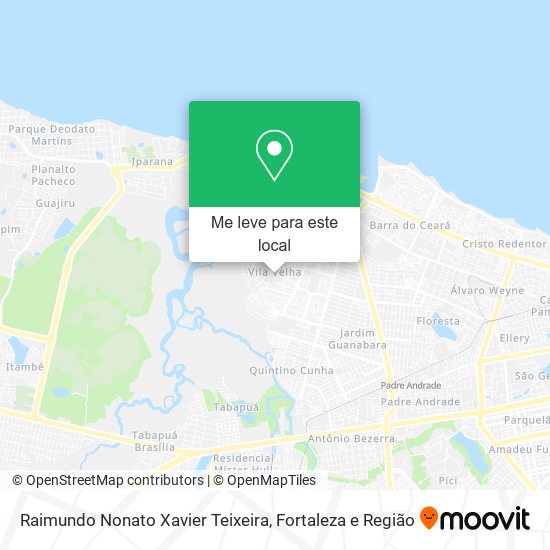 Raimundo Nonato Xavier Teixeira mapa