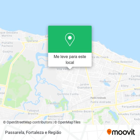 Passarela mapa