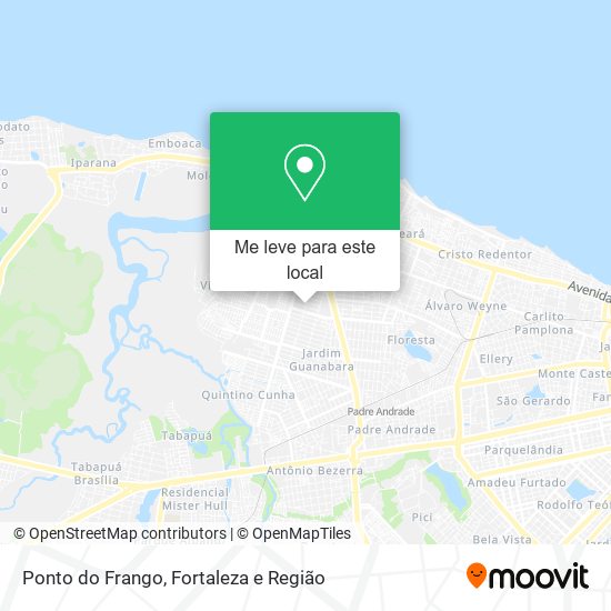 Ponto do Frango mapa