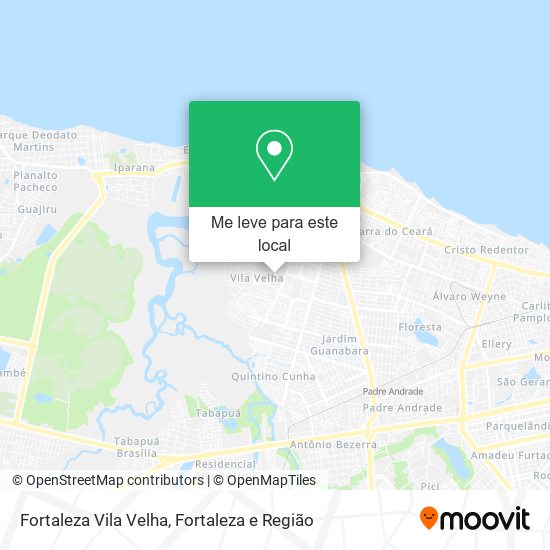 Fortaleza Vila Velha mapa
