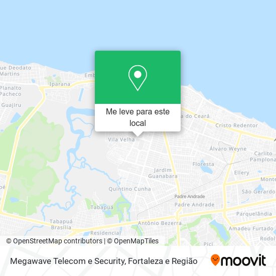 Megawave Telecom e Security mapa
