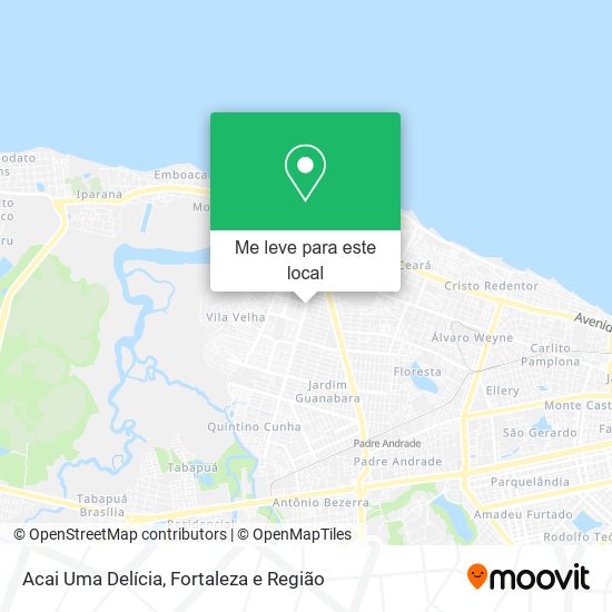 Acai Uma Delícia mapa