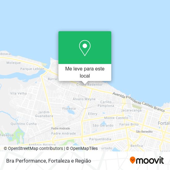 Bra Performance mapa