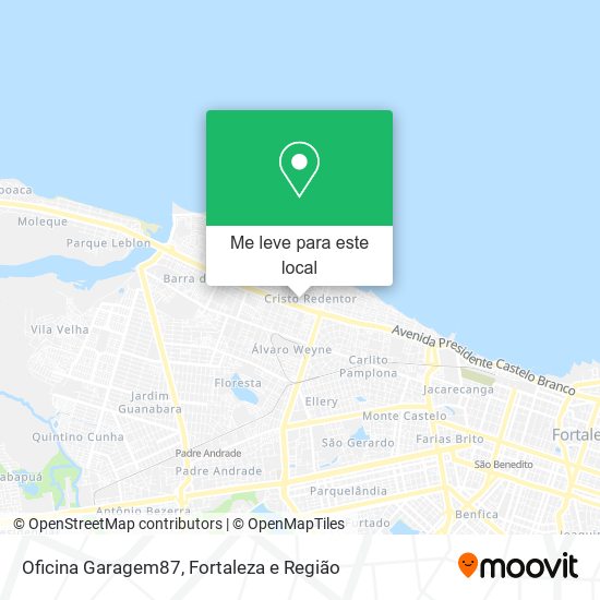 Oficina Garagem87 mapa