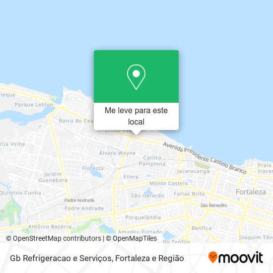 Gb Refrigeracao e Serviços mapa