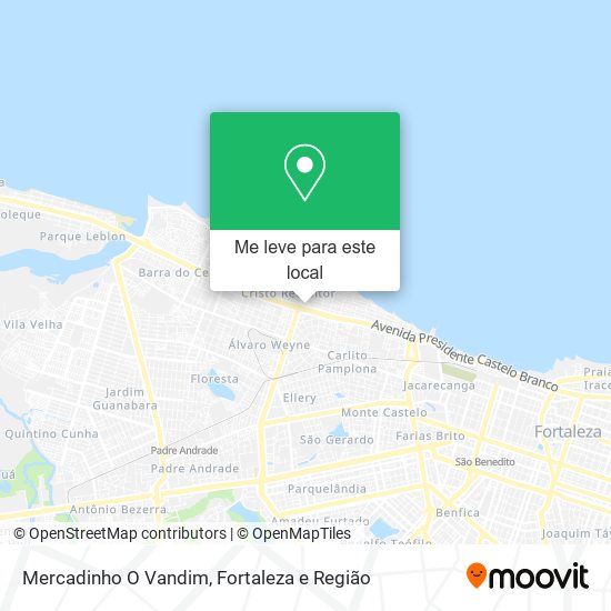 Mercadinho O Vandim mapa