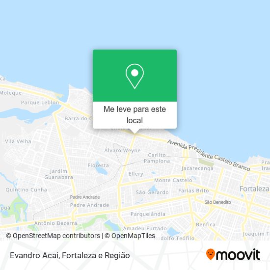 Evandro Acai mapa