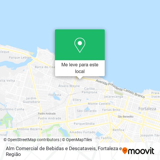 Alm Comercial de Bebidas e Descataveis mapa