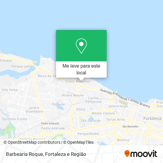 Barbearia Roque mapa