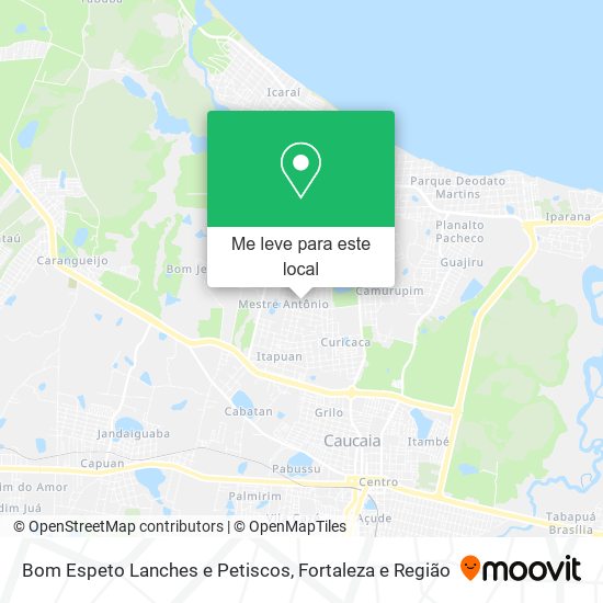 Bom Espeto Lanches e Petiscos mapa