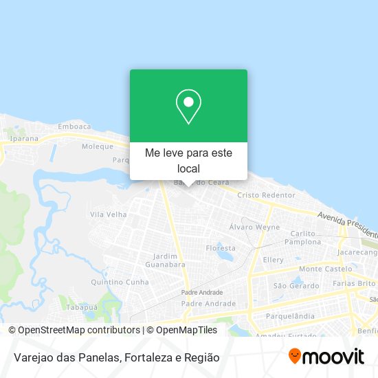 Varejao das Panelas mapa