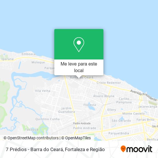 7 Prédios - Barra do Ceará mapa