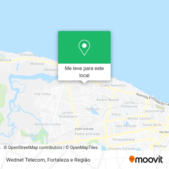Wednet Telecom mapa