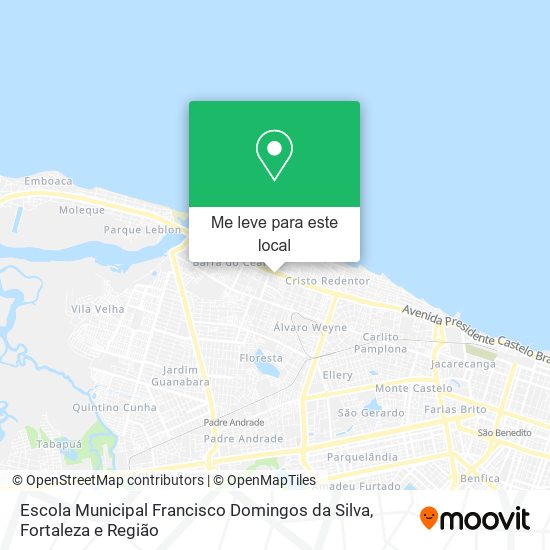 Escola Municipal Francisco Domingos da Silva mapa