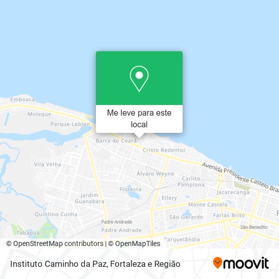 Instituto Caminho da Paz mapa