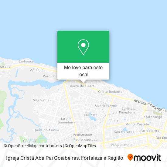 Igreja Cristã Aba Pai Goiabeiras mapa